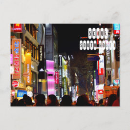 Seoul City in Zuid-Korea Briefkaart