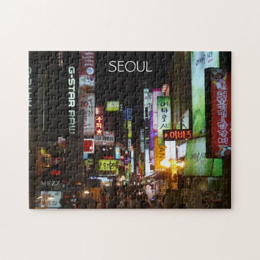 Seoul city lights legpuzzel (Horizontaal)