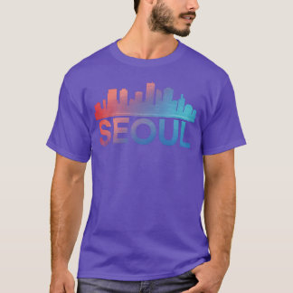 Seoul City Silhouette Zuid-Koreaanse Stedelijke vr T-shirt