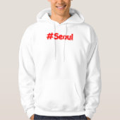 "#Seoul" Cute Design. Bestel nu Hoodie (Voorkant)