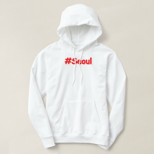 "#Seoul" Cute Design. Bestel nu Hoodie (Design voorkant)