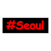 "#Seoul" Cute Design. Bestel nu