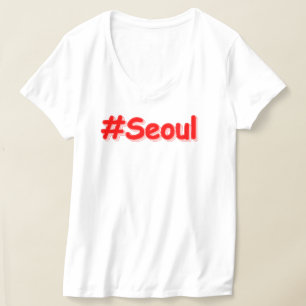 "#Seoul" Cute Design. Bestel nu T-shirt