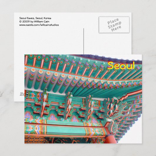 Seoul Eaves Briefkaart (Voorkant / Achterkant)