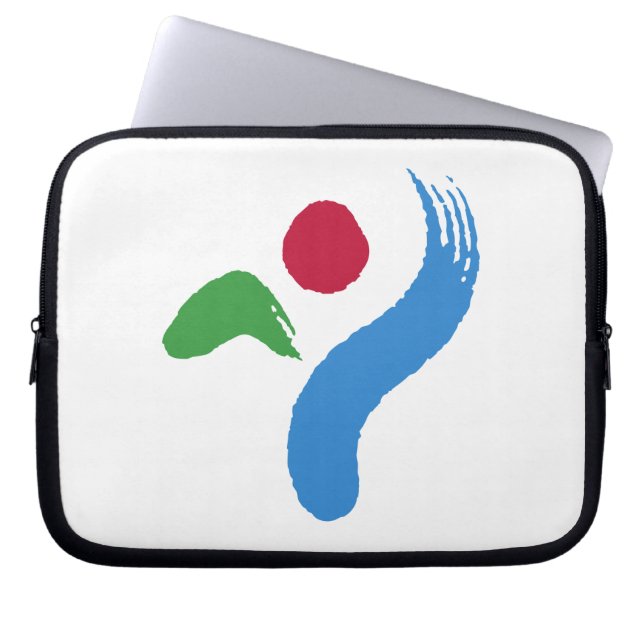 Seoul Flag Laptop Sleeve (Voorkant)