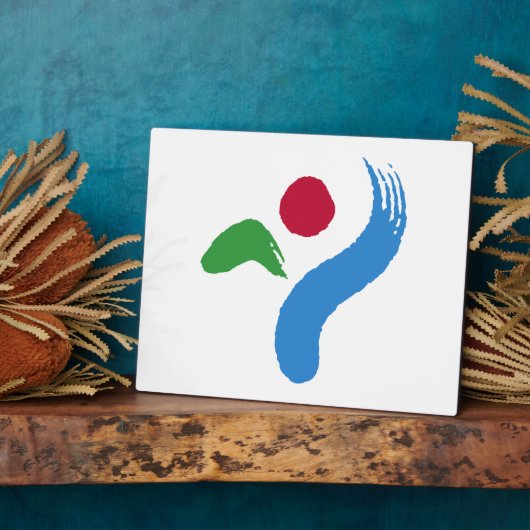 Seoul Flag Plaque Fotoplaat (Zijkant)