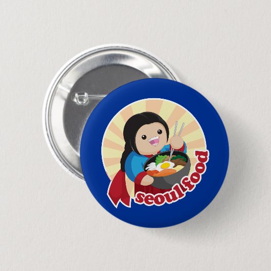 Seoul Food Ronde Button 5,7 Cm (Voorkant /achterkant)