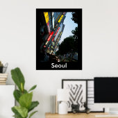 Seoul in Dusk Poster (Thuiskantoor)
