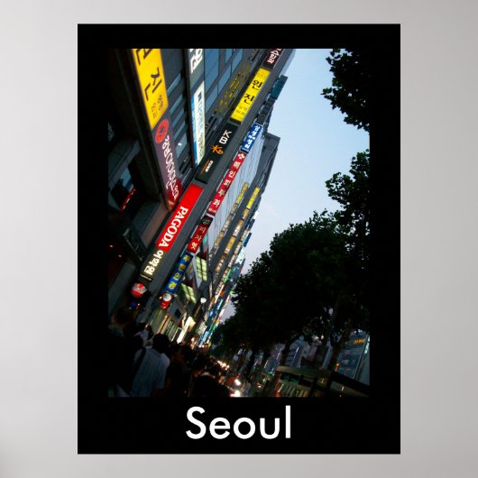 Seoul in Dusk Poster (Voorkant)