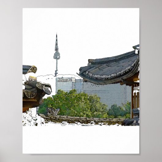 Seoul in Korea en cultuur Poster (Voorkant)