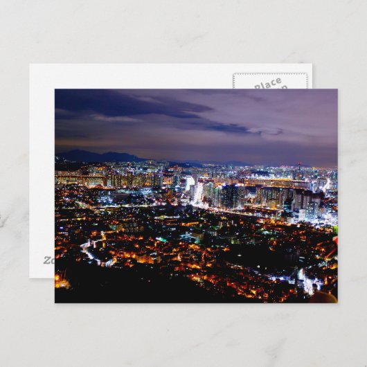 Seoul Korea Briefkaart (Voorkant / Achterkant)