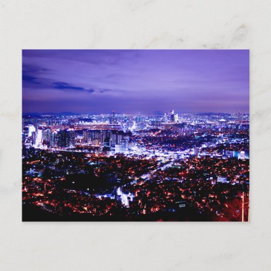 Seoul Korea Briefkaart (Voorkant)