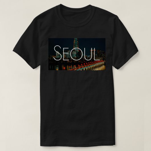 Seoul Korea - nacht 2 T-shirt (Design voorkant)