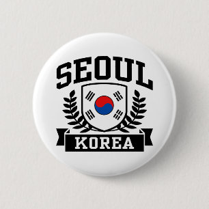 Seoul Korea Ronde Button 5,7 Cm