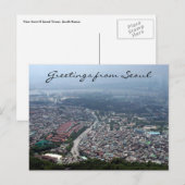 seoul korea uitzicht briefkaart (Voorkant / Achterkant)