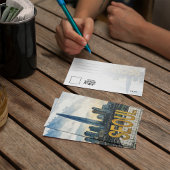 Seoul Korea Waterverf Briefkaart