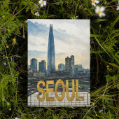 Seoul Korea Waterverf Briefkaart