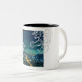 SEOUL landschap tijger mugcup Tweekleurige Koffiemok (Voorkant rechts)