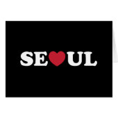Seoul Liefde Hart Kaart (Voorkant Horizontaal)