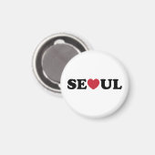 Seoul Love Hart Magneet (Voorkant / Achterkant)