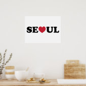 Seoul Love Hart Poster (Keuken)