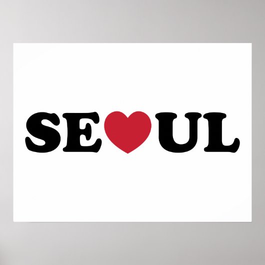 Seoul Love Hart Poster (Voorkant)