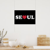 Seoul Love Hart Poster (Keuken)