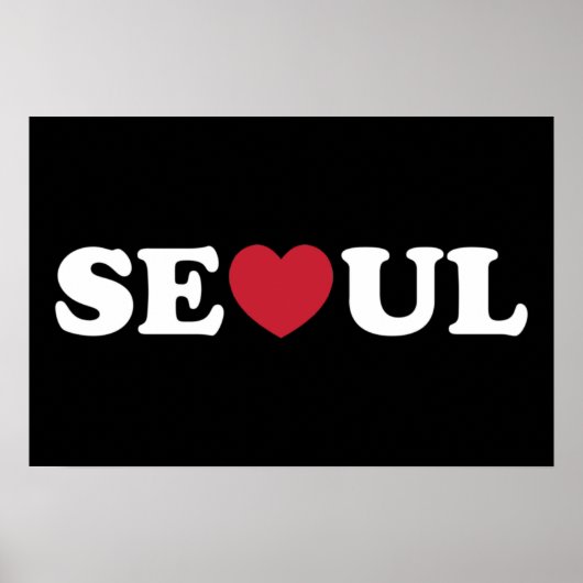 Seoul Love Hart Poster (Voorkant)