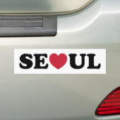 Seoul Love Heart Bumpersticker (Op auto)
