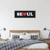 Seoul Love Heart Canvas Afdruk (Insitu (Slaapkamer))