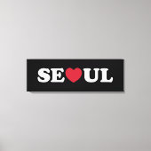 Seoul Love Heart Canvas Afdruk (Voorkant)
