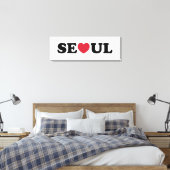 Seoul Love Heart Canvas Afdruk (Insitu (Slaapkamer))