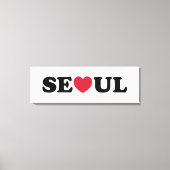Seoul Love Heart Canvas Afdruk (Voorkant)