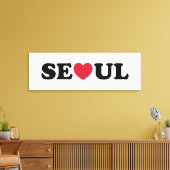 Seoul Love Heart Canvas Afdruk (Insitu (Woonkamer))