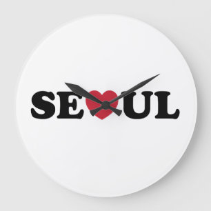 Seoul Love Heart Grote Klok