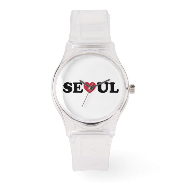 Seoul Love Heart Horloge (Voorkant)