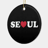 Seoul Love Heart Keramisch Ornament (Links)