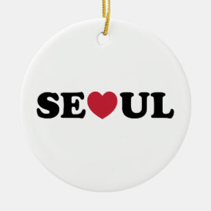 Seoul Love Heart Keramisch Ornament