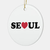 Seoul Love Heart Keramisch Ornament (Links)