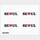 Seoul Love Heart Ovale Sticker (Vel)