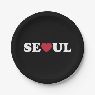Seoul Love Heart Papieren Bordje