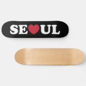 Seoul Love Heart Persoonlijk Skateboard (Horizontaal)