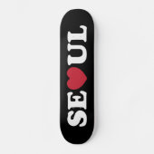 Seoul Love Heart Persoonlijk Skateboard (Voorkant)