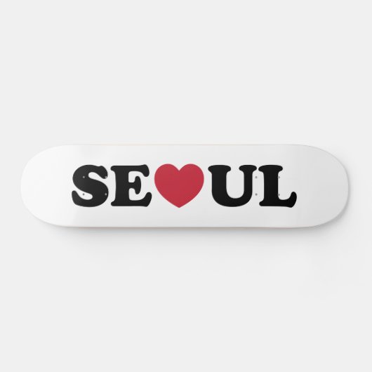 Seoul Love Heart Persoonlijk Skateboard (Horizontaal)