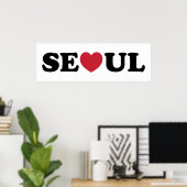 Seoul Love Heart Poster (Thuiskantoor)
