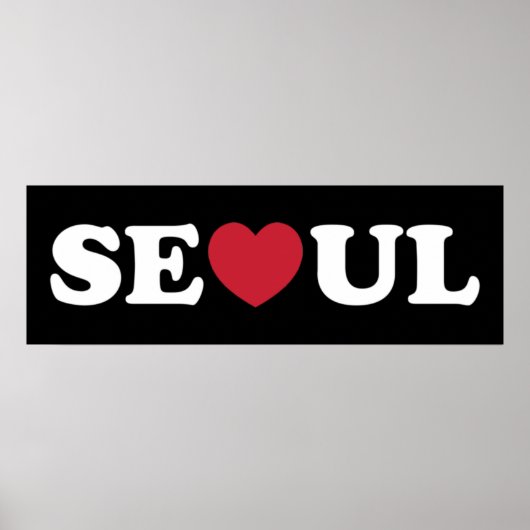 Seoul Love Heart Poster (Voorkant)