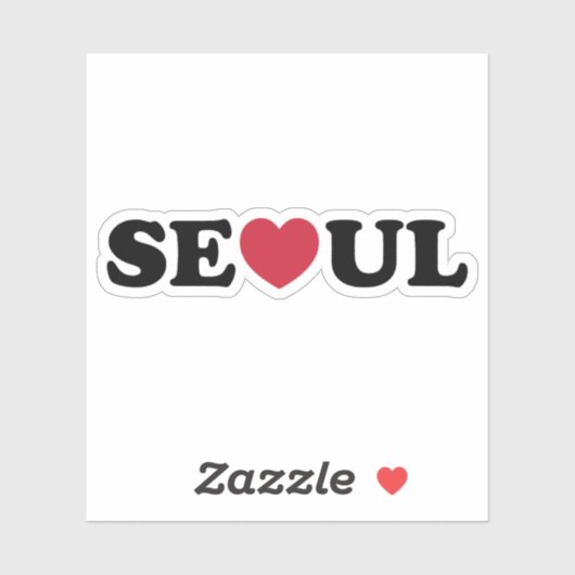 Seoul Love Heart Sticker (Vel)
