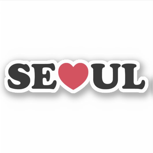 Seoul Love Heart Sticker (Voorkant)