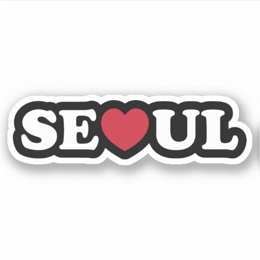 Seoul Love Heart Sticker (Voorkant)