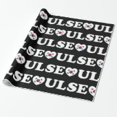 Seoul Love Heart Taegeukgi Flag Cadeaupapier (Uitgerold)